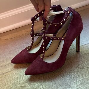 Banana Republic Burgundy Studded Heels